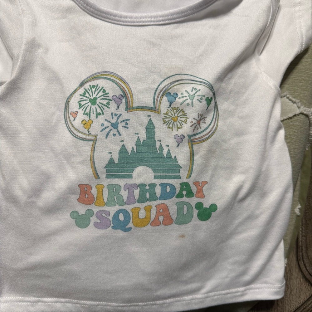 Birthday Squad Kids Shirt - White